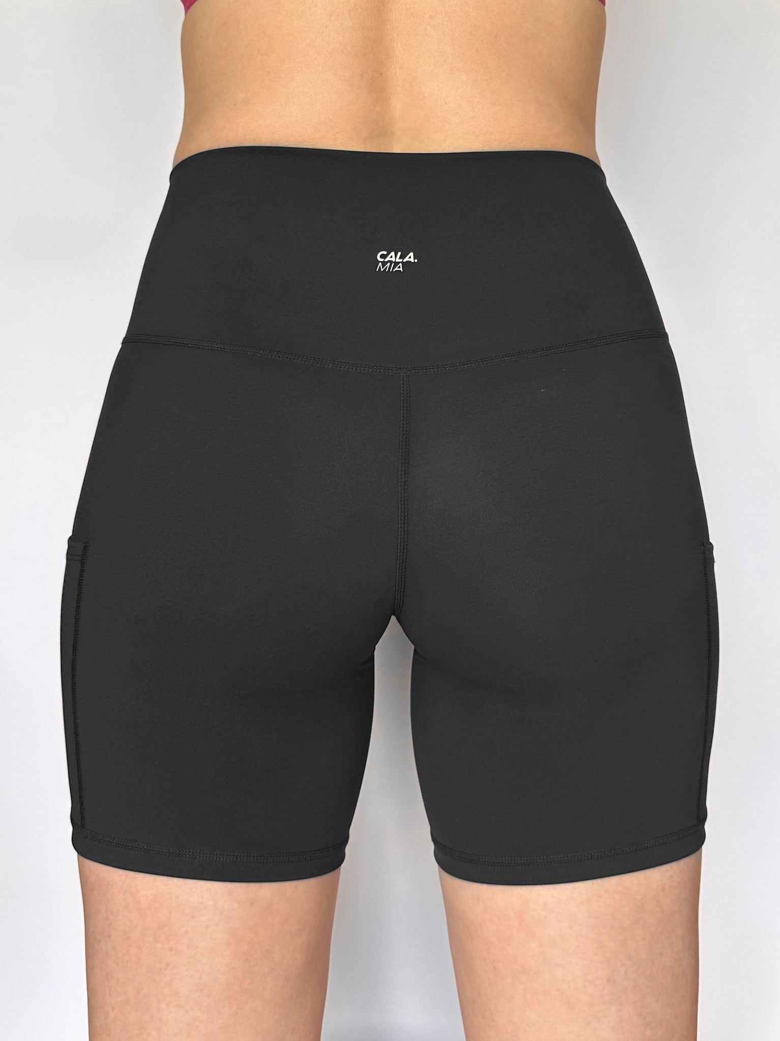 Bike Short Boyshort   Jet Black   Back Model