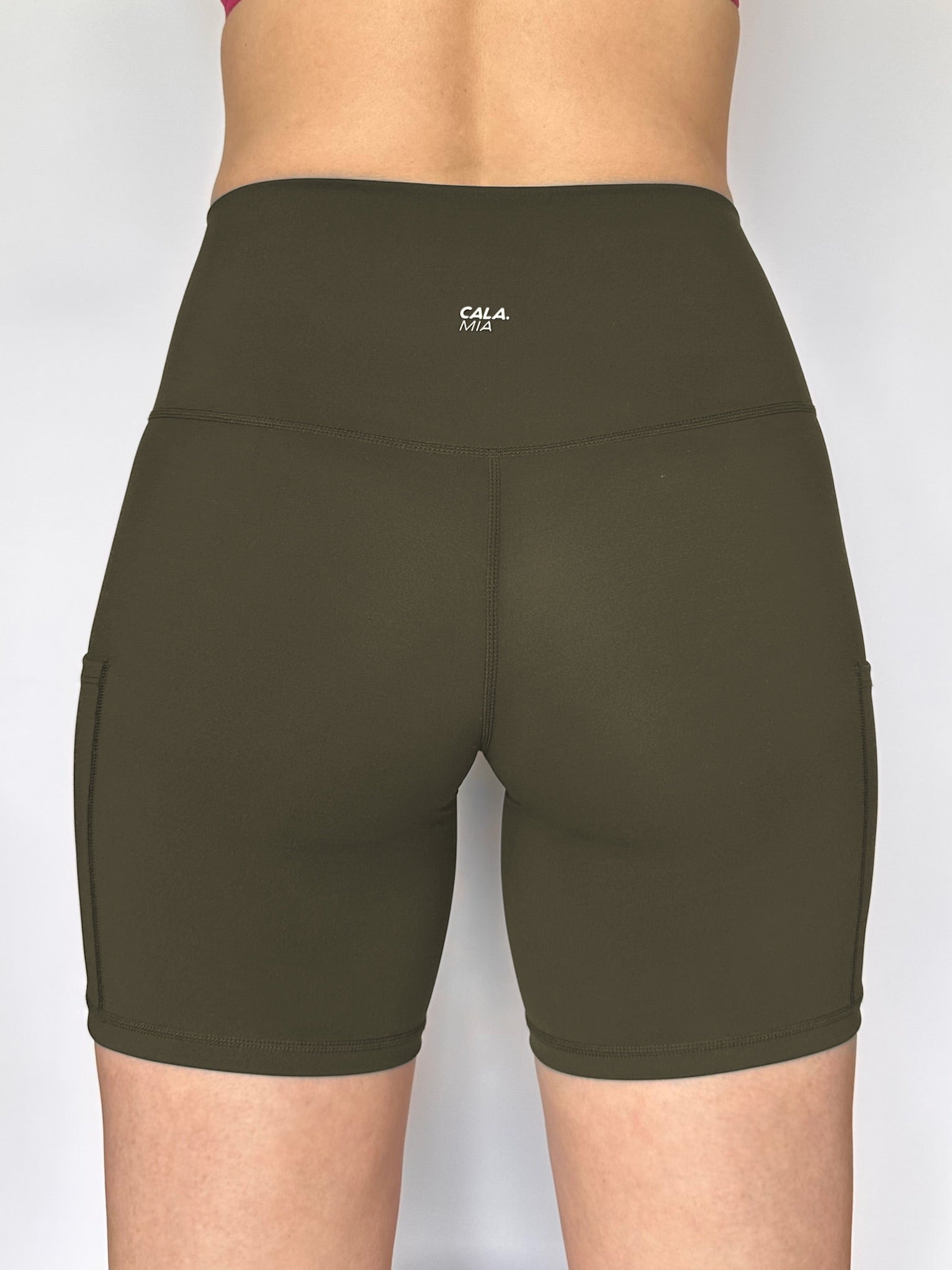 Bike Short Underwear   Wild Olive   Back Model