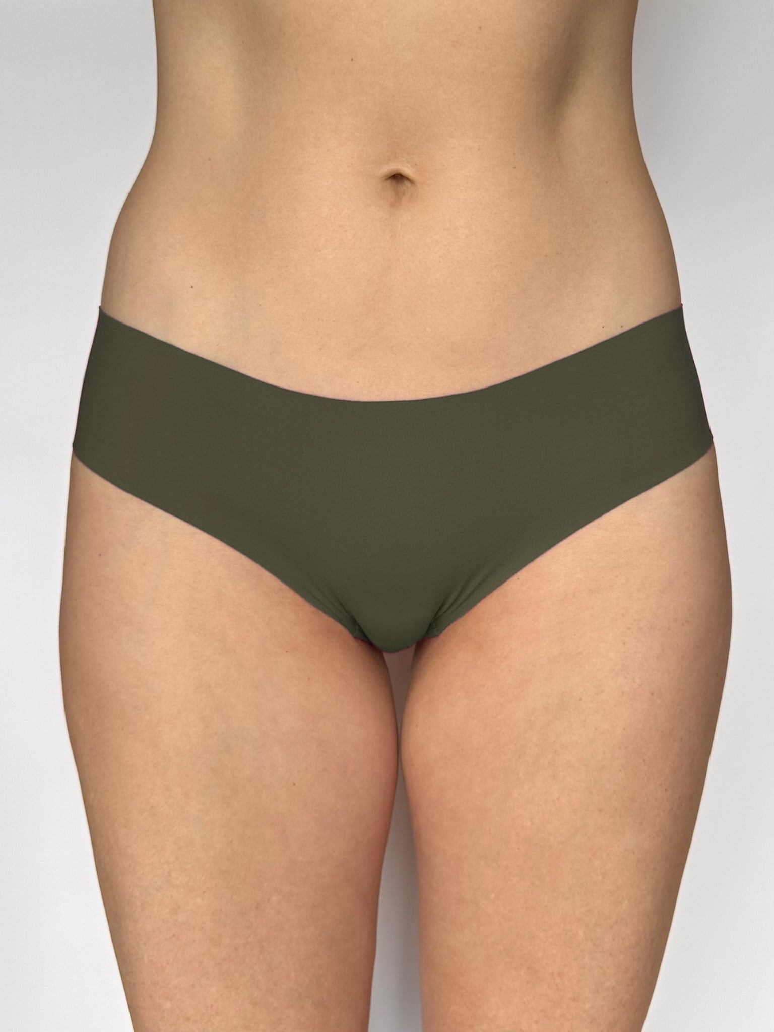 Hipster Quick Dry Underwear   Wild Olive   Front Low
