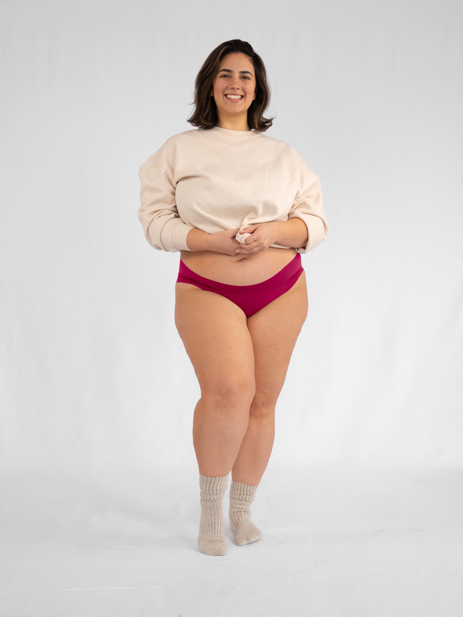 Hipster Swim Underwear   Berry Sangria   Front