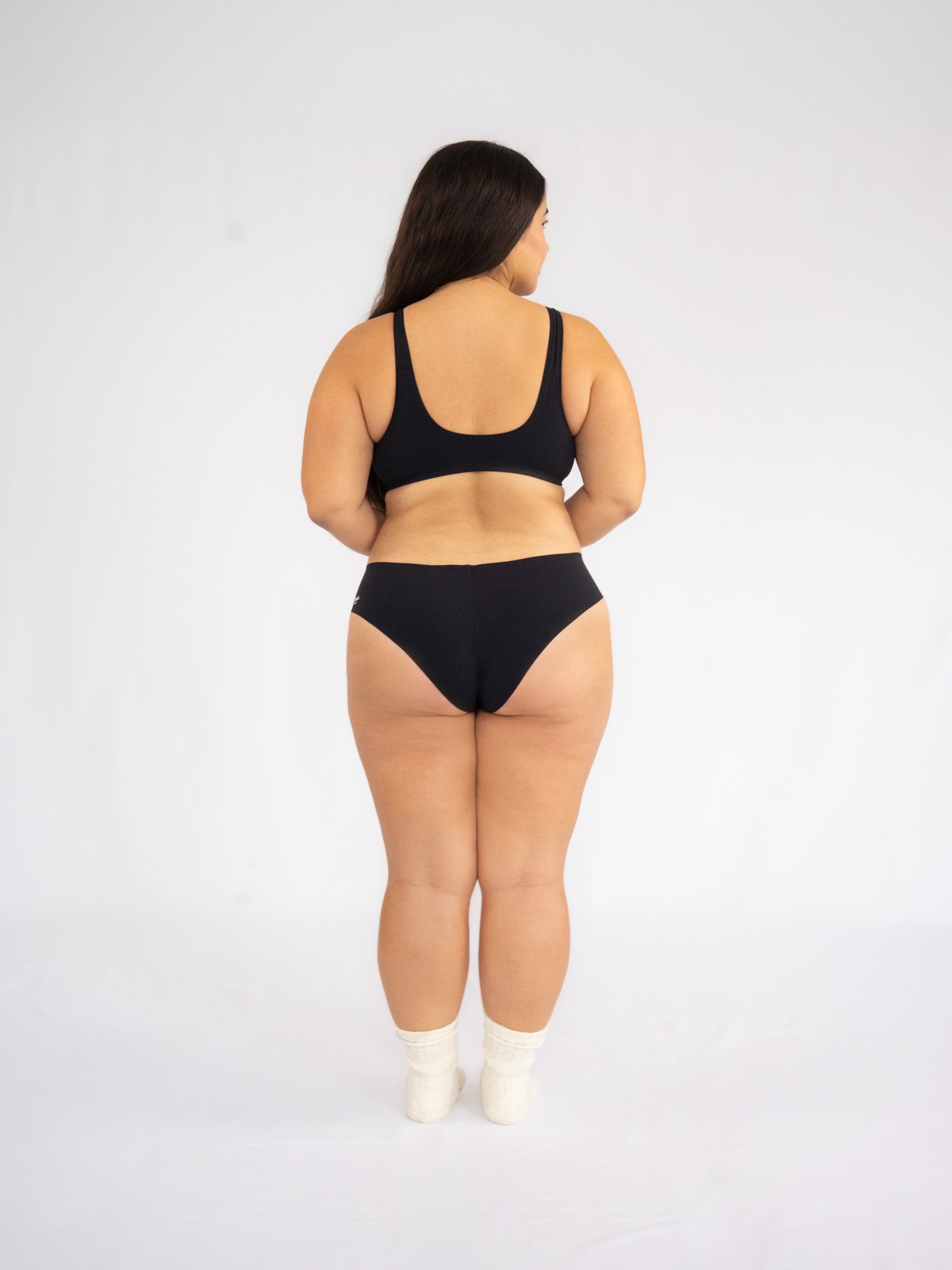 Tank Bra Sports Bra   Jet Black   Back